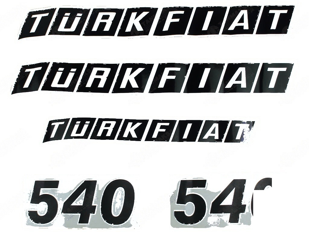 540 Yan Yazı Takımı