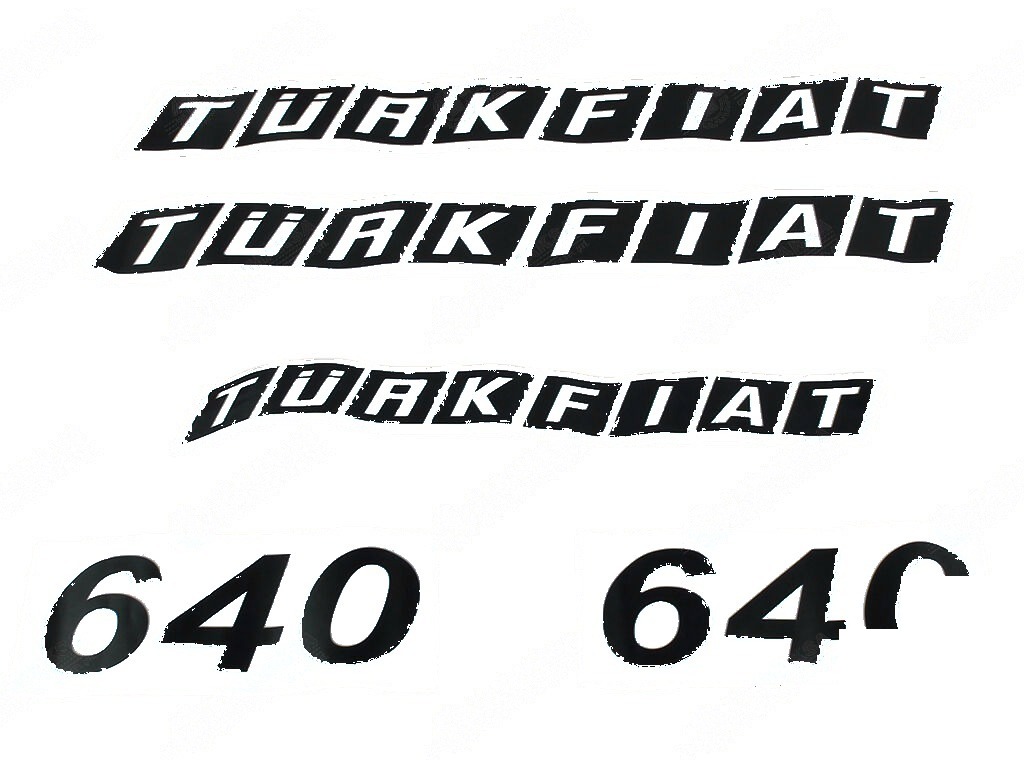 640 Yan Yazı Takımı 3