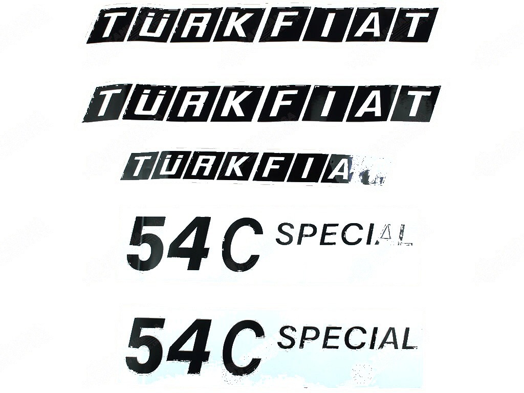 54C Özel Yan Yazı Takımı