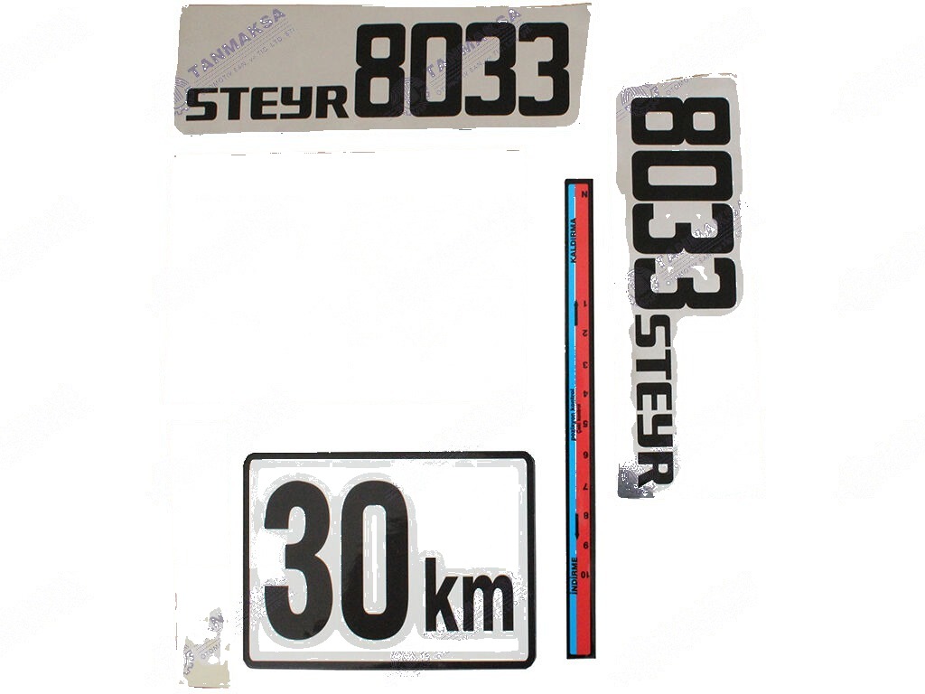 8033 Yan Yazı Takımı