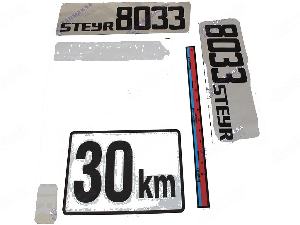 8033 Yan Yazı Takımı 2