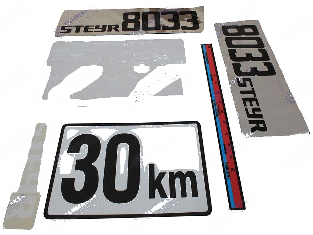 8033 Yan Yazı Takımı 3